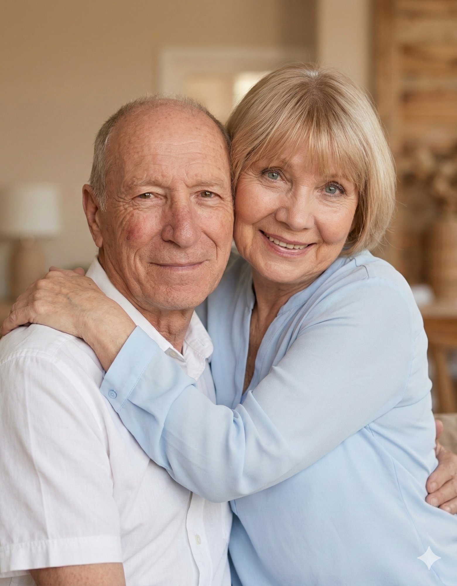 Senior couple enjoying life at Luxia Harmony Haven